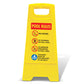 Yellow A-Frame - Pool Rules 1