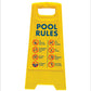 Yellow A-Frame - Pool Rules 6