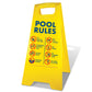 Yellow A-Frame - Pool Rules 6