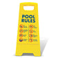 Yellow A-Frame - Pool Rules 6