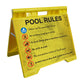 Pool Rules 7 - Evarite A-Frame Sign