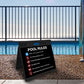 Pool Rules 7 - Evarite A-Frame Sign