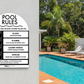 Pool Rules Sign Arch Black