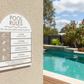 Pool Rules Sign Arch Fawn