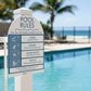 Pool Rules Sign Arch Ocean