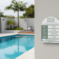Pool Rules Sign Arch Sage