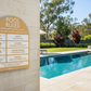Pool Rules Sign Arch Sand Background