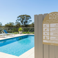 Pool Rules Sign Arch Sunshine Background