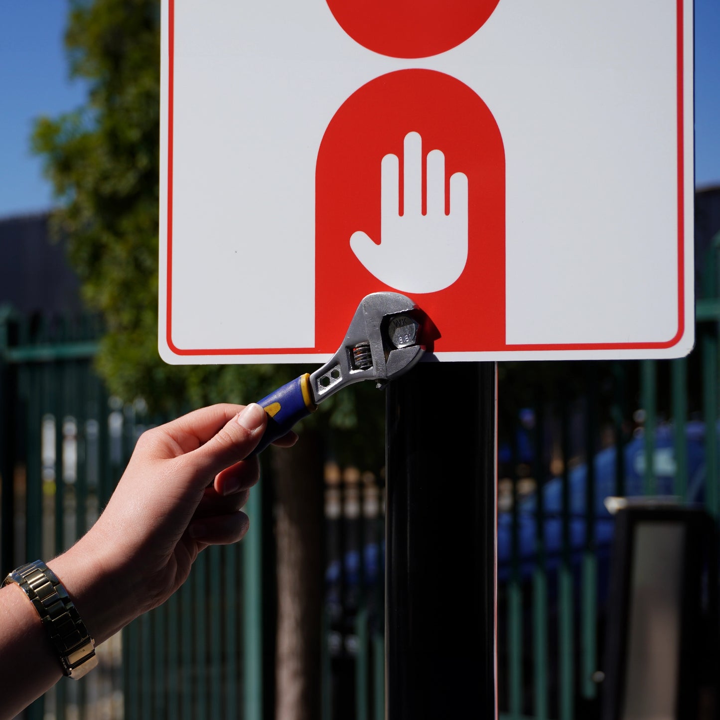 PortaPost Weighted Pole Sign Stand Only