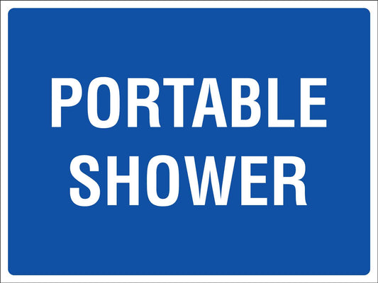 Portable Shower Sign