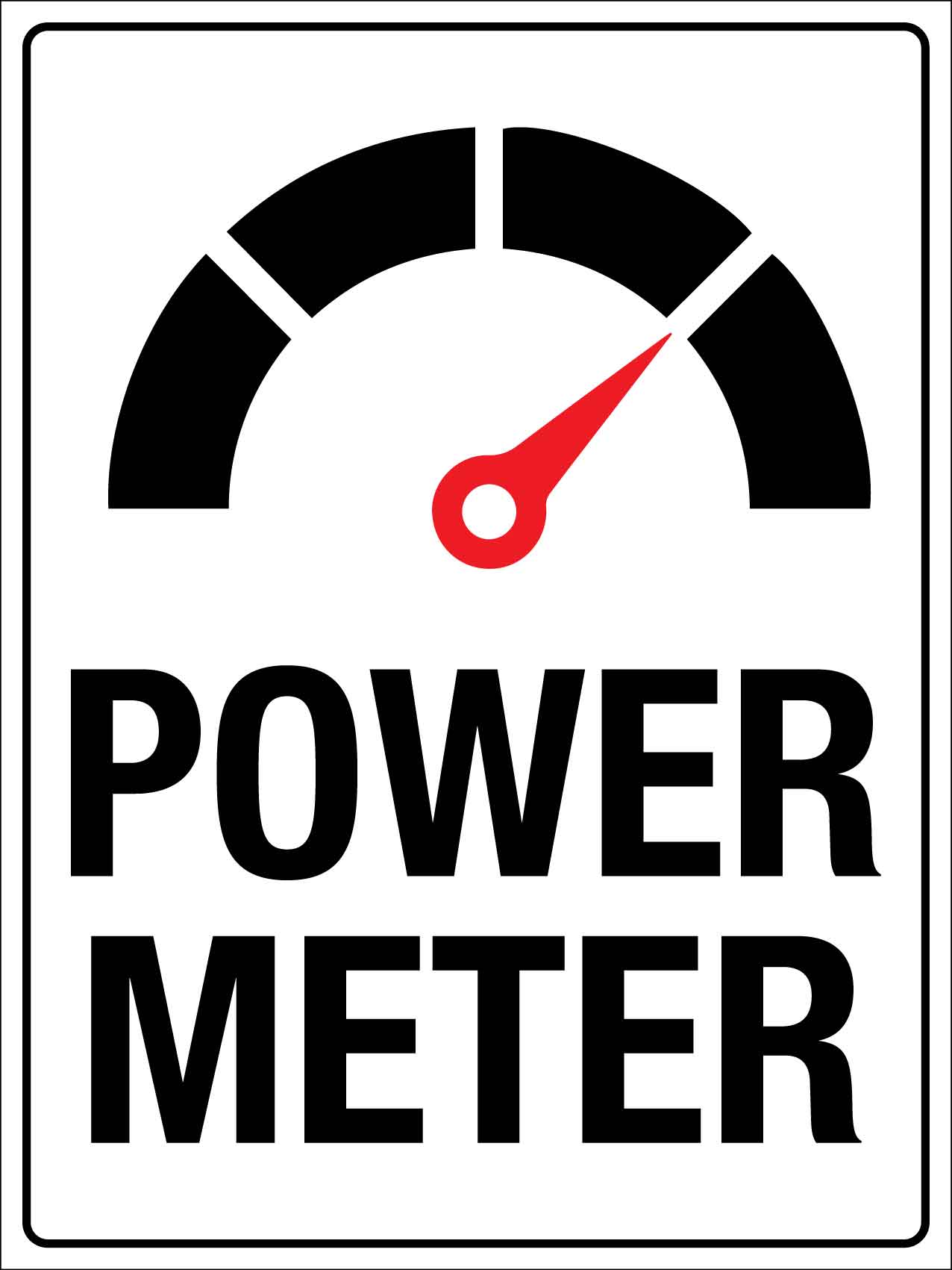 Power Meter Sign
