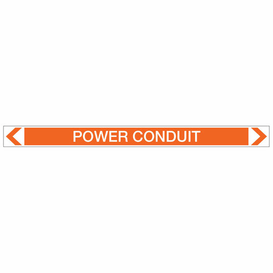 Electrical - Power Conduit - Pipe Marker Sticker