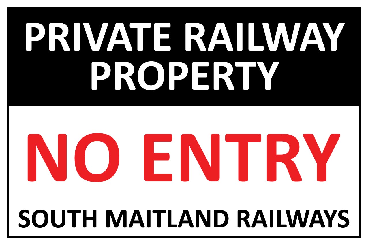 AUR - Private Railway Property Sign