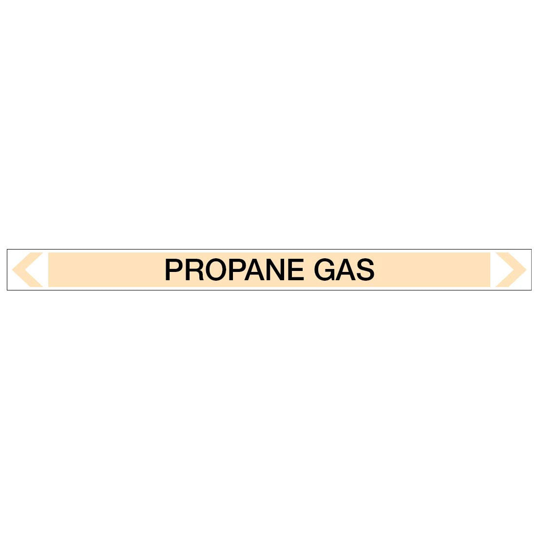 Gases - Propane Gas - Pipe Marker Sticker