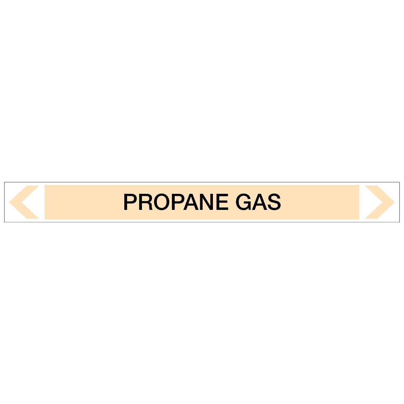 Gases - Propane Gas - Pipe Marker Sticker