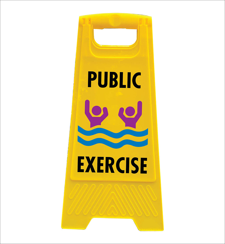Yellow A-Frame - Public Exercise – New Signs