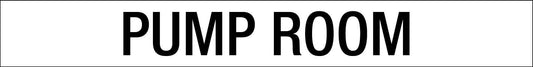 Pump Room - Statutory Sign