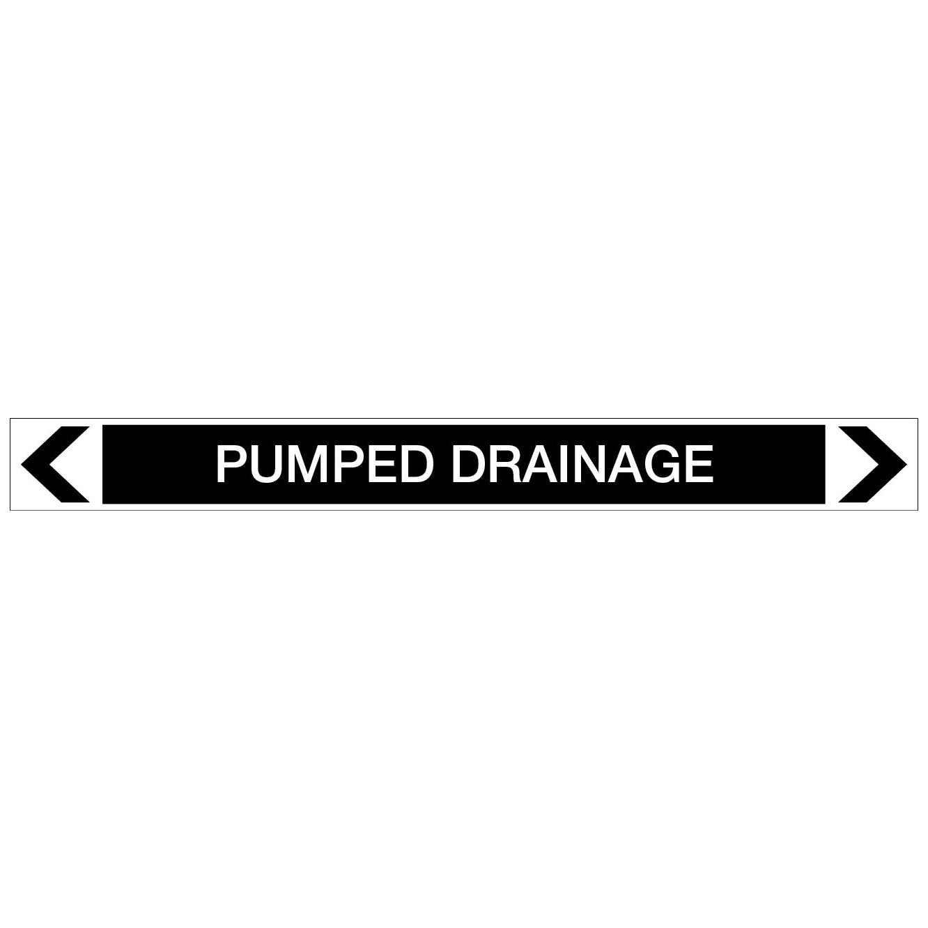 Miscellaneous - Pumped Drainage - Pipe Marker Sticker