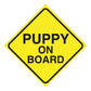 Puppy On Board Vehicle Sticker