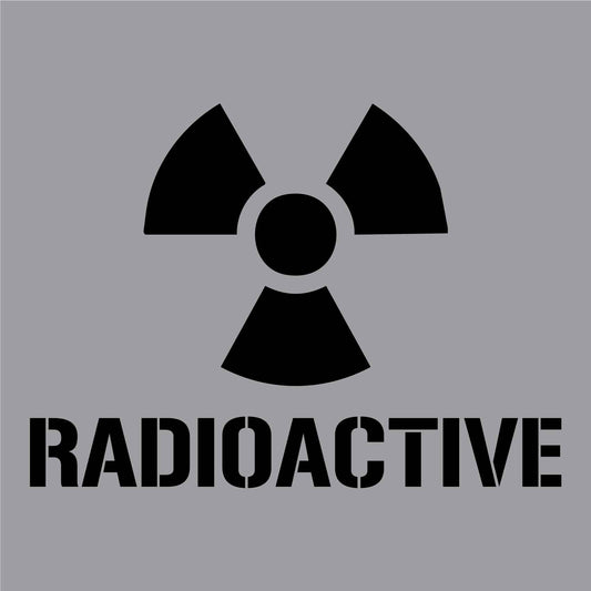 Radioactive - Aluminium Composite Stencil