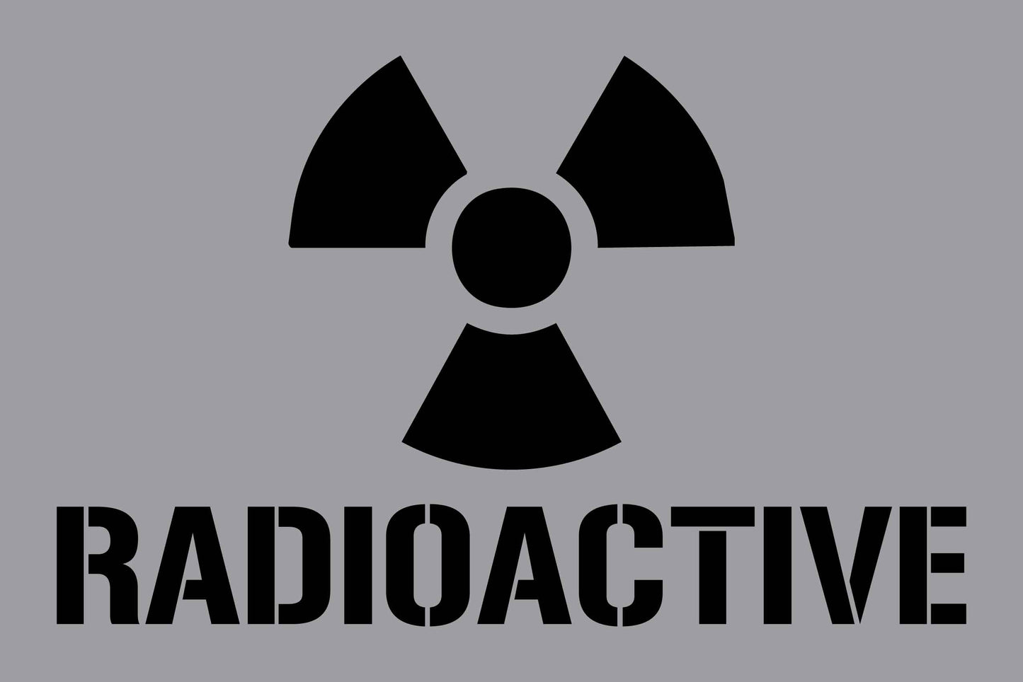 Radioactive - Aluminium Composite Stencil
