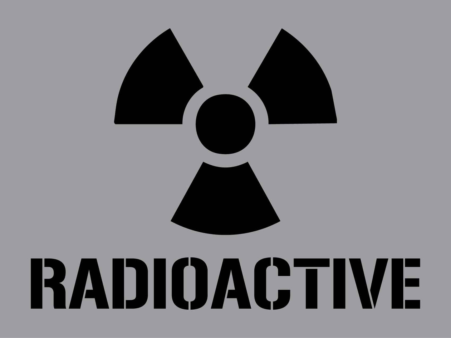 Radioactive - Aluminium Composite Stencil