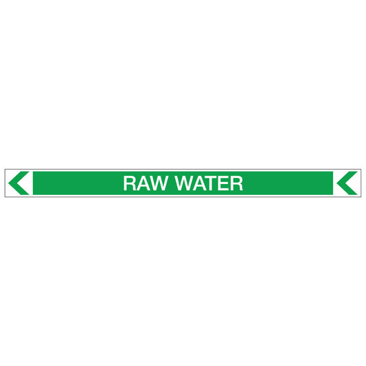 Pool/Spa - Raw Water (Left) - Pipe Marker Sticker