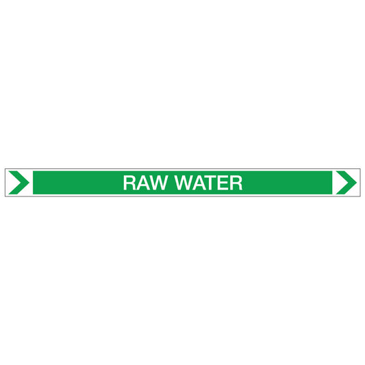 Pool/Spa - Raw Water (Right) - Pipe Marker Sticker