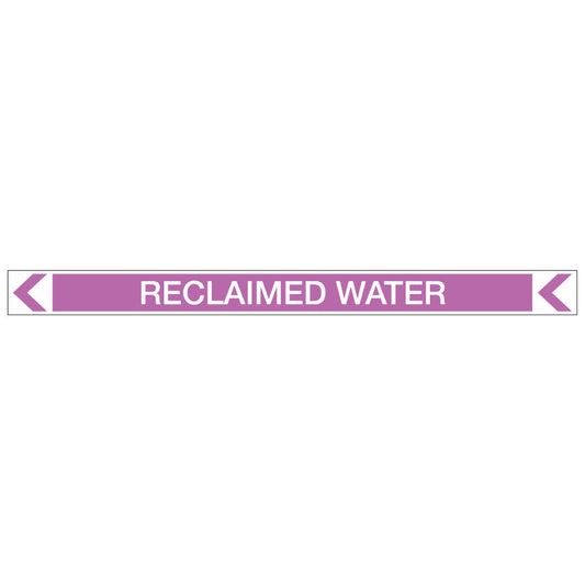 Pool/Spa - Reclaimed Water (Left) - Pipe Marker Sticker