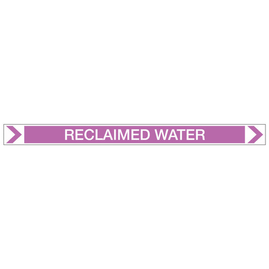 Pool/Spa - Reclaimed Water (Right) - Pipe Marker Sticker