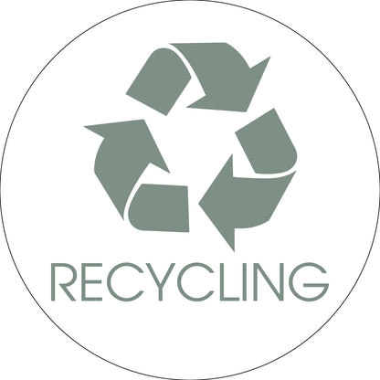 Recycling Sage Circle Bin Sticker