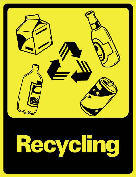 Recycling Wheelie Bin Stickers