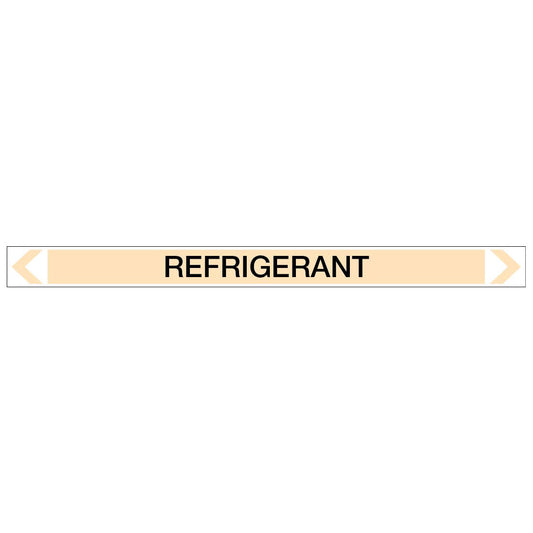 Gases - Refrigerant - Pipe Marker Sticker