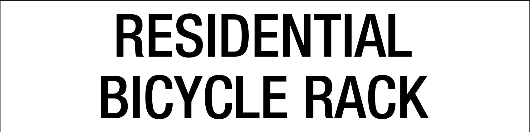 Residential Bicycle Rack - Statutory Sign – New Signs