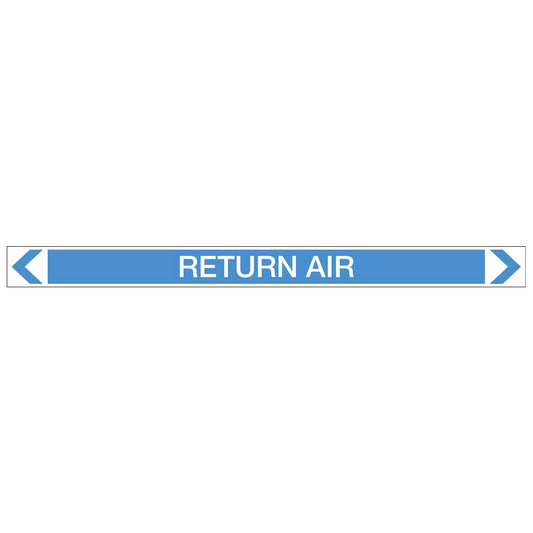 Air - Return Air - Pipe Marker Sticker
