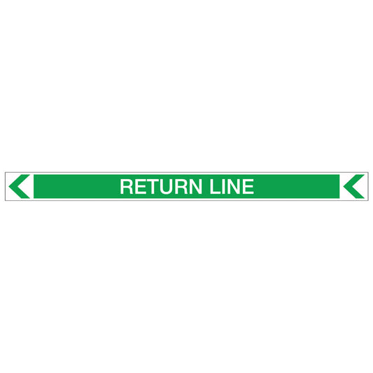 Pool/Spa - Return Line (Left) - Pipe Marker Sticker
