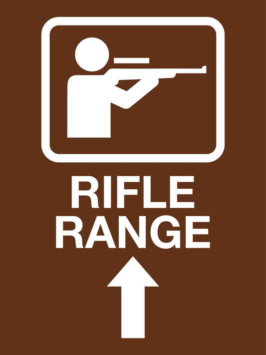 Rifle Range Up Sign
