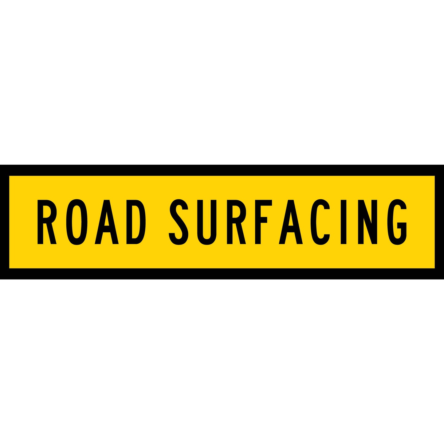 Road Surfacing Long Skinny Multi Message Traffic Sign