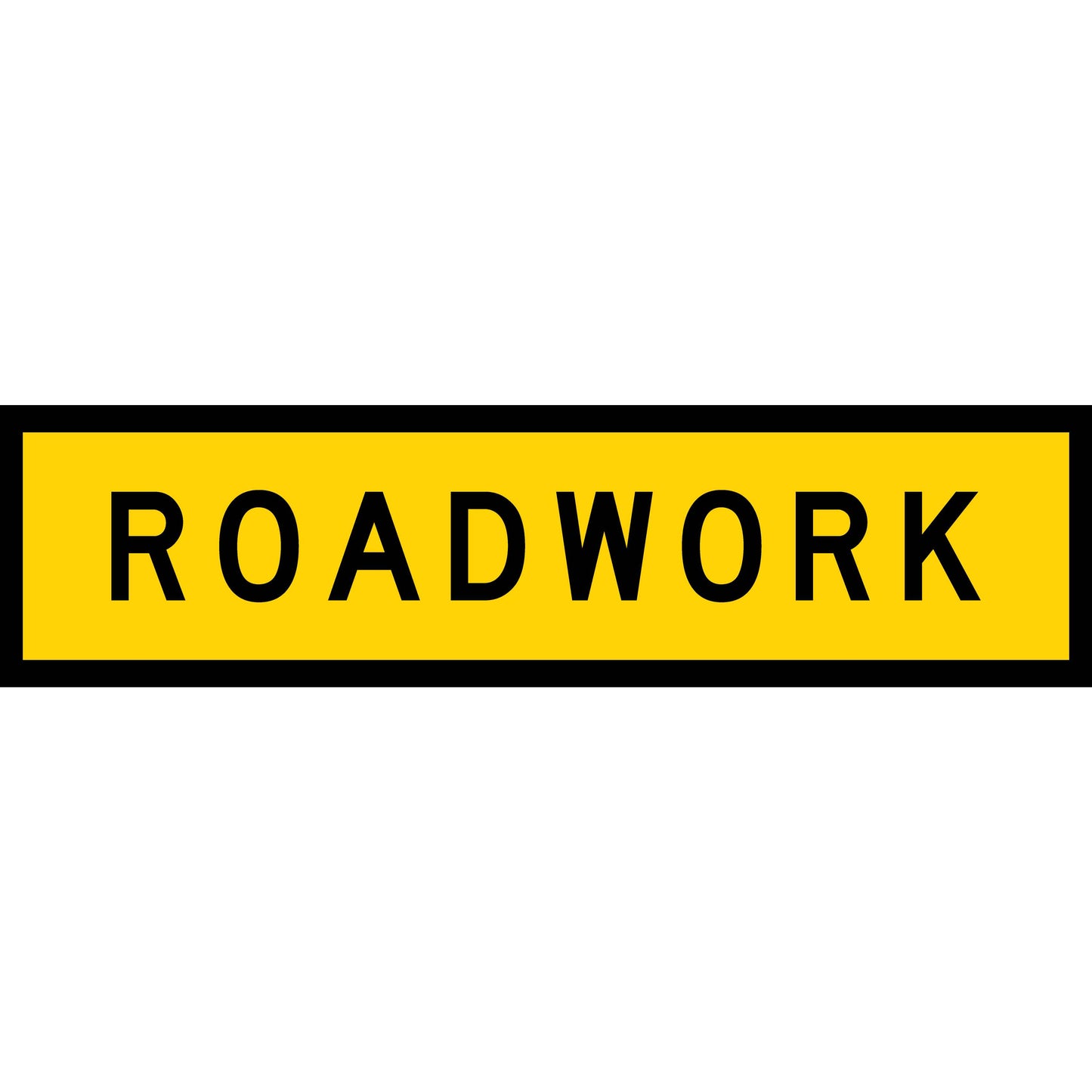 Roadwork Long Skinny Multi Message Traffic Sign