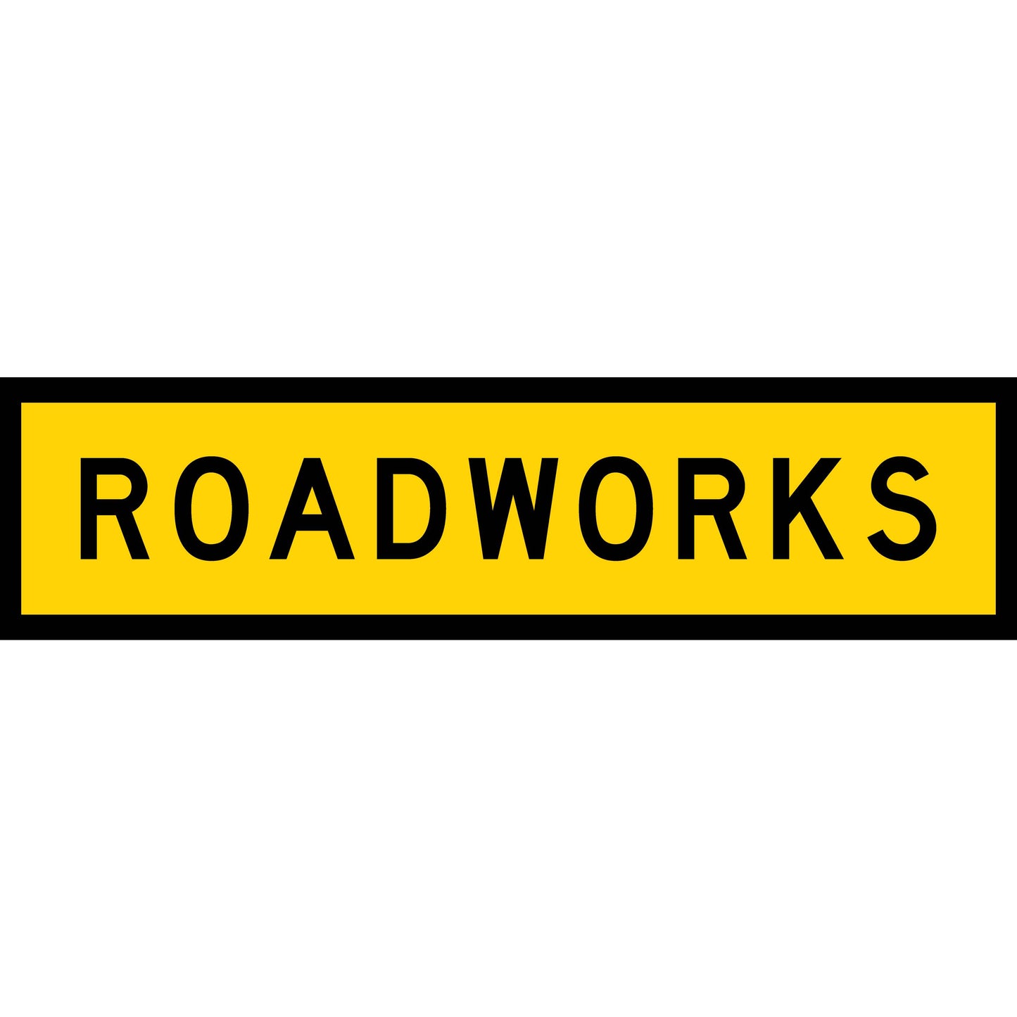 Roadworks Long Skinny Multi Message Traffic Sign