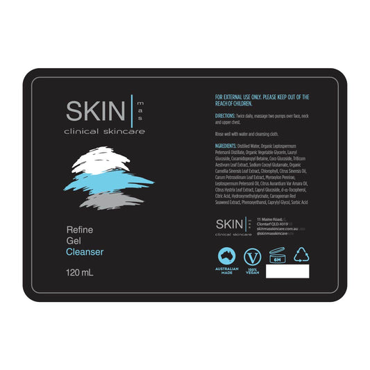 SM Refine Gel Cleanser Label