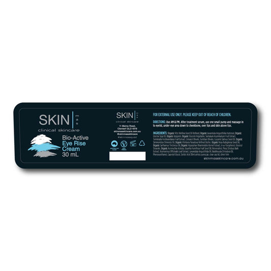 SM Type 1 Bio-Active Eye Rinse Cream Label