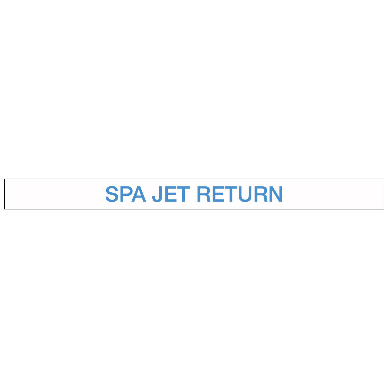 Pool/Spa - SPA JET Return - Pipe Marker Sticker