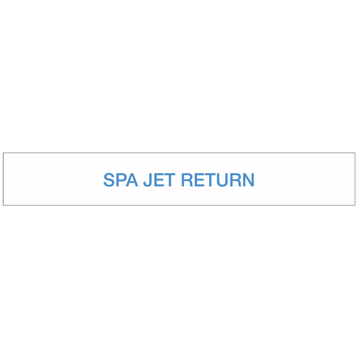 Spa Returns Pool/Spa - SPA JET Return - Pipe Marker Sticker – New Signs