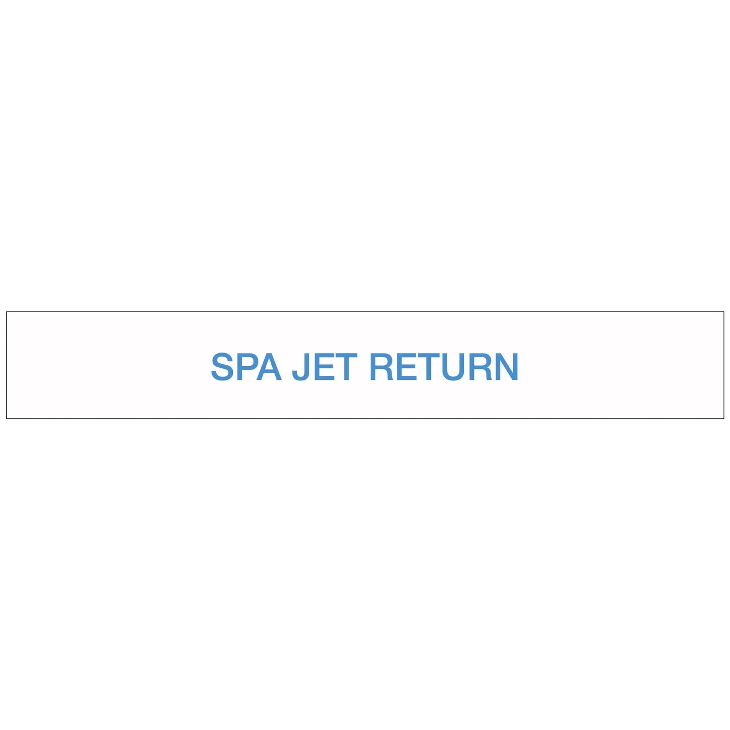 Pool/Spa - SPA JET Return - Pipe Marker Sticker