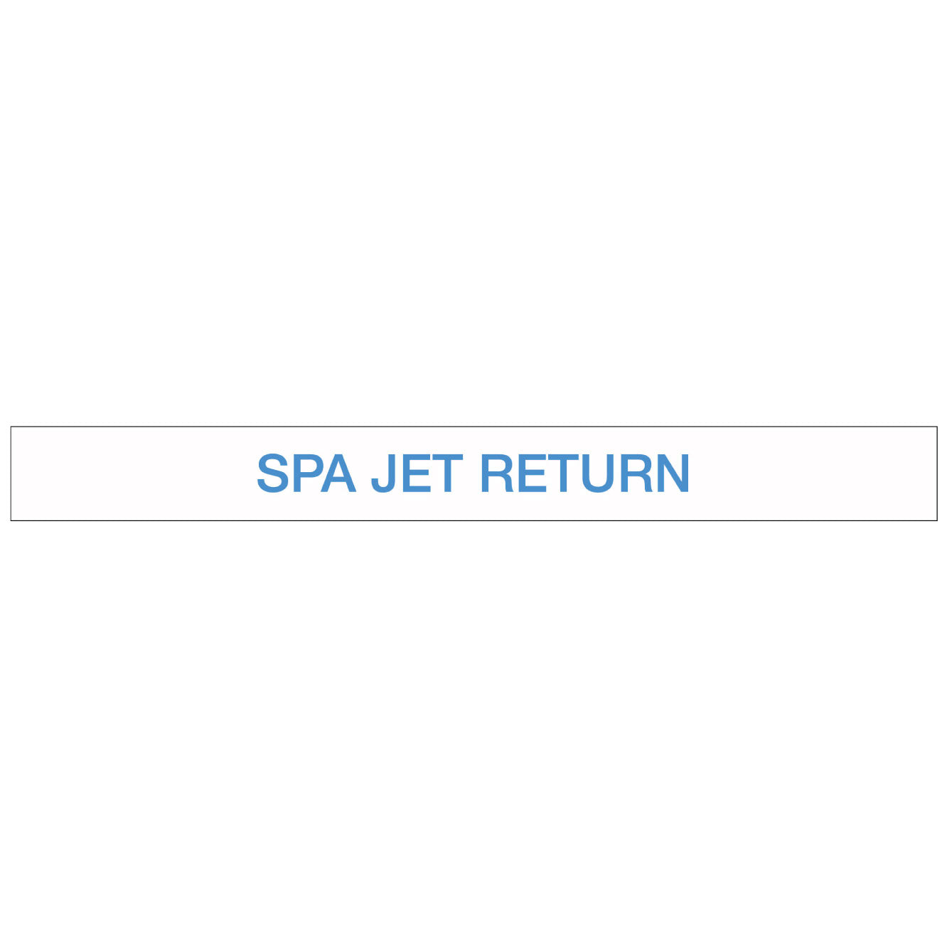 Pool/Spa - SPA JET Return - Pipe Marker Sticker