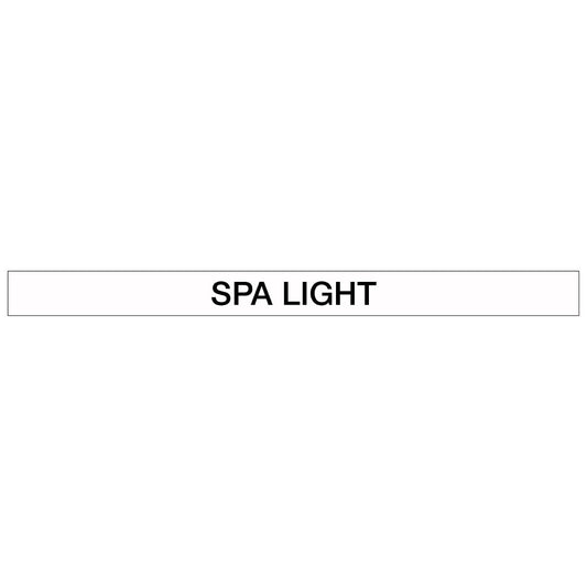 Pool/Spa - SPA Light - Pipe Marker Sticker