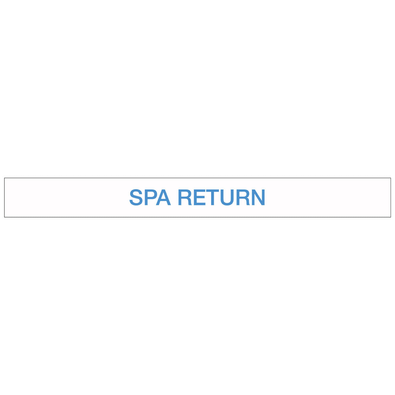 Pool/Spa - SPA Return - Pipe Marker Sticker