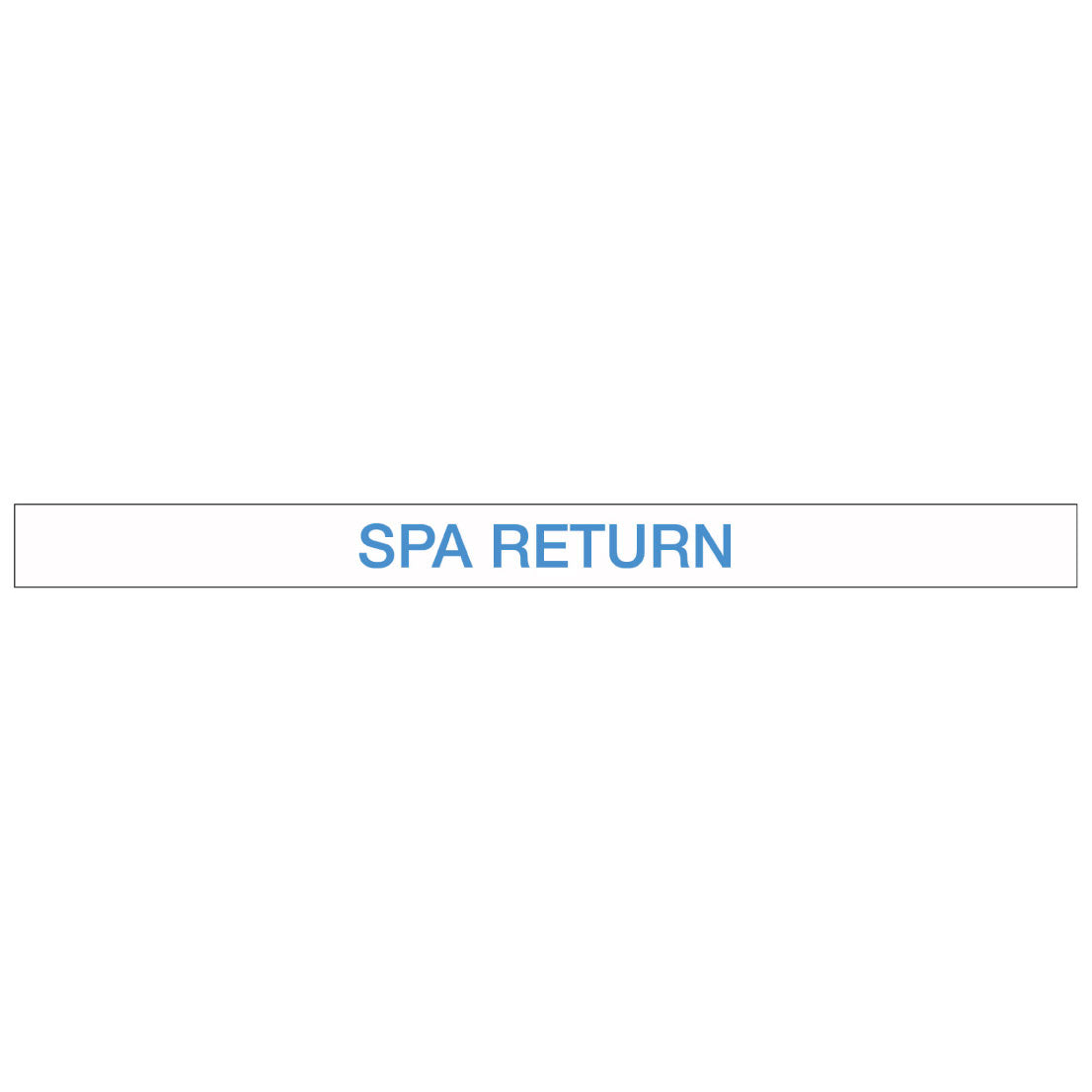 Pool/Spa - SPA Return - Pipe Marker Sticker