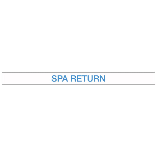 Pool/Spa - SPA Return - Pipe Marker Sticker